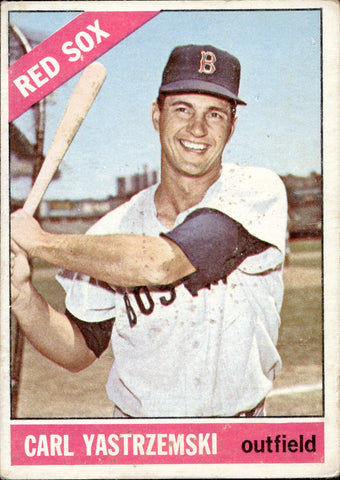 1966 Carl Yastrzemski Topps #70 Boston Red Sox BV $120 2