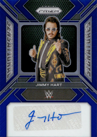 2024 Jimmy Hart Panini Prizm BLUE SENSATIONAL SIGNATURES AUTO 39/49 AUTOGRAPH #SS-HAR WWE Legend