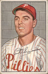 1952 Curt Simmons Bowman #184 Philadelphia Phillies BV $25