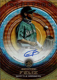 2022 George Feliz Bowman Inception ORANGE AUTO 21/25 AUTOGRAPH #PA-GF Seattle Mariners