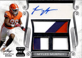 2023 Myles Murphy Leaf Trinity ROOKIE TRIPLE PATCH AUTO 59/99 AUTOGRAPH RELIC RC #TA-MM1 Cincinnati Bengals