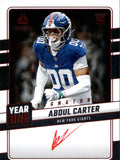 2025 Abdul Carter Panini Luminance YEAR ONE ROOKIE RED INK AUTO AUTOGRAPH #YOS-ACR New York Giants