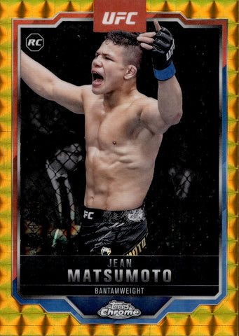 2025 Jean Matsumoto Topps Chrome  GEOMETRIC GOLD REFRACTOR ROOKIE 28/50 #52