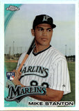 2010 Mike Stanton Topps Chrome REFRACTOR ROOKIE RC #190 Florida Marlins