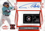 2023 Tai Peete Leaf Trinity ROOKIE RED FOIL LAUNDRY TAG AUTO 14/15 AUTOGRAPH RELIC #PA-TP1 Seattle Mariners