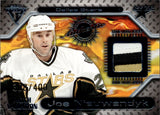 2001-02 Joe Nieuwendyk Pacific Titanium PLATINUM BLUE PATCH 308/400 RELIC #90 Dallas Stars