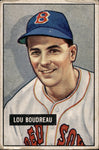 1951 Lou Boudreau Bowman #62 Boston Red Sox BV $60