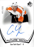 2021-22 Cam York Upper Deck SP Authentic FUTURE WATCH ROOKIE AUTO 491/999 AUTOGRAPH RC #106 Philadelphia Flyers