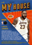 2021-22 LeBron James Donruss Optic PURPLE PRIZM MY HOUSE #6 Los Angeles Lakers