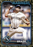2024 Matt Brash Topps Update CAMO BORDER 06/25 #US168 Seattle Mariners