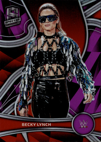 2022 Becky Lynch Panini Chronicles SPECTRA PURPLE 02/49 #381 Monday Night Raw