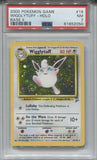 2000 Wigglytuff Pokemon Game HOLO SWIRL BASE II PSA 7 #19 2050
