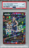 2024 Paige Bueckers Panini Prizm Draft Picks RED ICE RATED PROSPECTS PSA 9 #2 Dallas Wings 3614