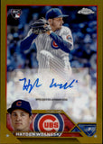2023 Hayden Wesneski Topps Chrome ROOKIE GOLD REFRACTOR AUTO 39/50 AUTOGRAPH #RA-HW Chicago Cubs