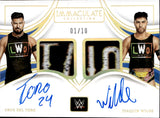2023 Cruz Del Toro Joaquin Wilde Panini Immaculate Collection DUAL SHIRT AUTO 01/10 AUTOGRAPH RELIC #DM-LWO Friday Night Smackdown