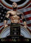 2023 The Rock Panini Select WWE HOLO SILVER GLOBAL ICONS #5 WWE Legend