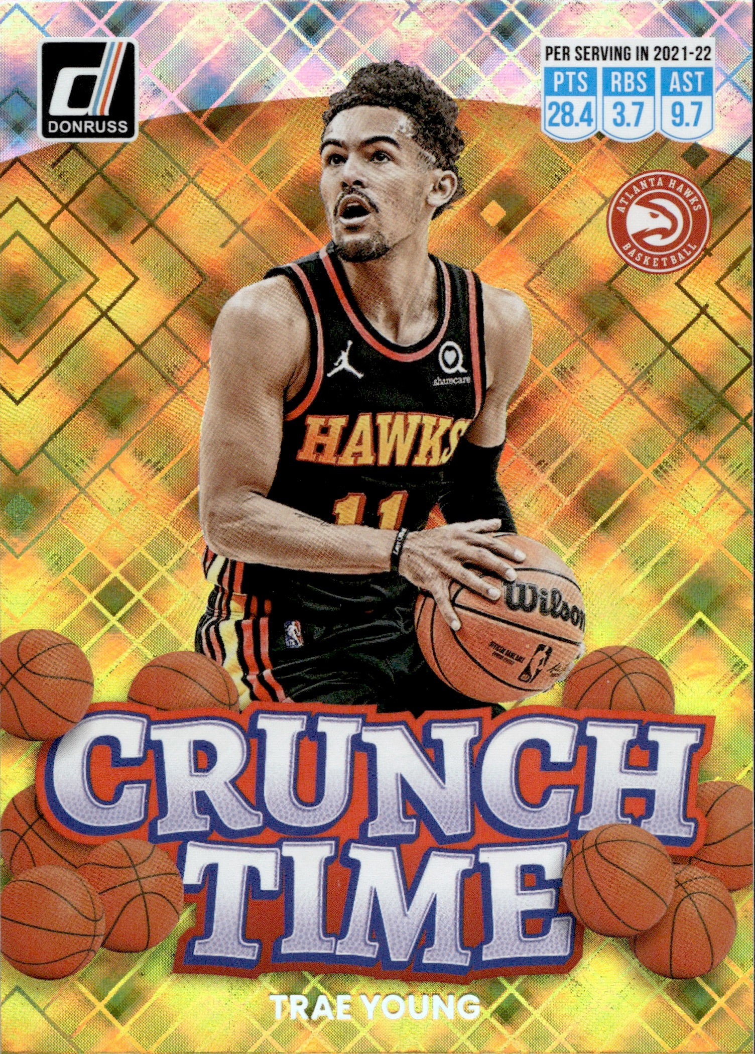 2020-21 Donruss Crunch Time Gold Steph-