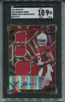 2021 Rondale Moore Panini XR RED ROOKIE TRIPLE JERSEY AUTO 75/75 AUTOGRAPH RELIC SGC 100 #216 Arizona Cardinals 3035