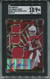 2021 Rondale Moore Panini XR RED ROOKIE TRIPLE JERSEY AUTO 75/75 AUTOGRAPH RELIC SGC 100 #216 Arizona Cardinals 3035