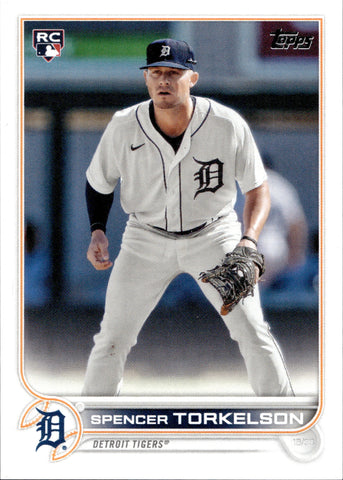 2022 Spencer Torkelson Topps Series 2 SP IMAGE VARIATION ROOKIE RC #658 Detroit Tigers