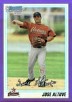 2010 Jose Altuve Bowman Chrome 1ST BOWMAN PURPLE REFRACTOR 527/899 #BCP137 Houston Astros