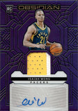 2023-24 Isaiah Wong Panini Obsidian ROOKIE PURPLE PATCH AUTO 39/49 AUTOGRAPH RELIC #RJI-WNG Indiana Pacers