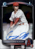 2025 George Klassen Bowman Chrome 1ST BOWMAN AUTO AUTOGRAPH #CPA-GK Anaheim Angels