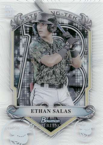 2024 Ethan Salas Bowman Sterling TEK ROOKIE 56/99 RC #ST-14 San Diego Padres