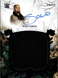 2025 Solo Sikoa Topps Royalty WWE PURPLE FOIL JUMBO SHIRT AUTO 30/50 AUTOGRAPH RELIC #RYA-SSI Friday Night Smackdown