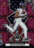 2022 Justin Jefferson Panini Mosaic No Huddle PINK NATIONAL PRIDE 11/20 #264 Minnesota Vikings