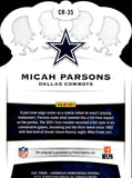 2021 Micah Parsons Panini Crown Royale ROOKIE AUTOGRAPH BRONZE 43/49 Dallas Cowboys #CR-35