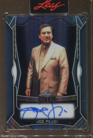 2025 Joe Pesci Leaf Metal BLUE AUTO 7/25 #MA-JP1