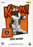 2023 Josh Jacobs Panini Absolute KABOOM Las Vegas Raiders #10
