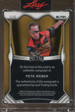 2025 Pete Weber Leaf Metal INSCRIPTION PURPLE AUTO 7/10 #MI-PW1