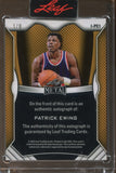2025 Patrick Ewing Leaf Metal INSCRIPTIONS AUTO 1/8 New York Knicks #I-PE1