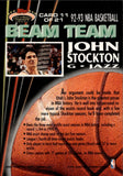 1992-93 John Stockton Topps Stadium Club BEAM TEAM Utah Jazz #11