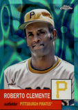 2022 Roberto Clemente Topps Chrome Platinum Anniversary AQUA LAVA REFRACTOR 268/299 #21 Pittsburgh Pirates HOF