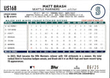 2024 Matt Brash Topps Update CAMO BORDER 06/25 #US168 Seattle Mariners