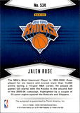 2013-14 Jalen Rose Panini Preferred BLUE AUTO 10/20 AUTOGRAPH #534 New York Knicks