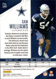 2022 Sam Williams Panini Phoenix ROOKIE HOLO SILVER AUTO AUTOGRAPH #189 Dallas Cowboys