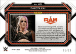 2023 Dakota Kai Panini Prizm WWE GOLD 01/10 #40 Monday Night Raw