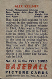 1951 Alex Kellner Bowman #57 Philadelphia Phillies BV $20