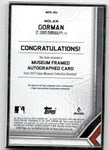 2023 Nolan Gorman Topps Museum Collection ROOKIE SILVER INK FRAMED AUTO 02/15 AUTOGRAPH RC #MFA-NG St. Louis Cardinals