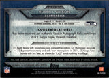 2012 Russell Wilson Topps Triple Threads ROOKIE SAPPHIRE JERSEY AUTO 09/10 AUTOGRAPH RELIC #TTRAR-50 Seattle Seahawks