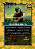 2025 Konnor Griffin Leaf Baseball Nation ORANGE SATURDAY IN THE PARK ROOKIE 3/4 AUTOGRAPH #SB-33 Pittsburgh Pirates