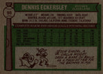 1976 Dennis Eckersley Topps ROOKIE RC #98 Cleveland Indians HOF