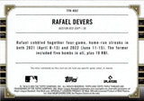 2021 Rafael Devers Topps Triple Threads AMETHYST TRIPLE JERSEY 03/27 RELIC #TTR-RD2 Boston Red Sox