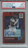 2022 Rachaad White Donruss Optic RED RATED ROOKIE AUTO 73/75 AUTOGRAPH PSA 8/9 #243 Tampa Bay Buccaneers 4239