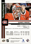 2022-23 Carey Price Upper Deck Parkhurst Champions VETERAN RED 45/51 #121 Montreal Canadiens