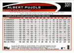 2012 Albert Pujols Topps SP PHOTO VARIATION #331 Anaheim Angels